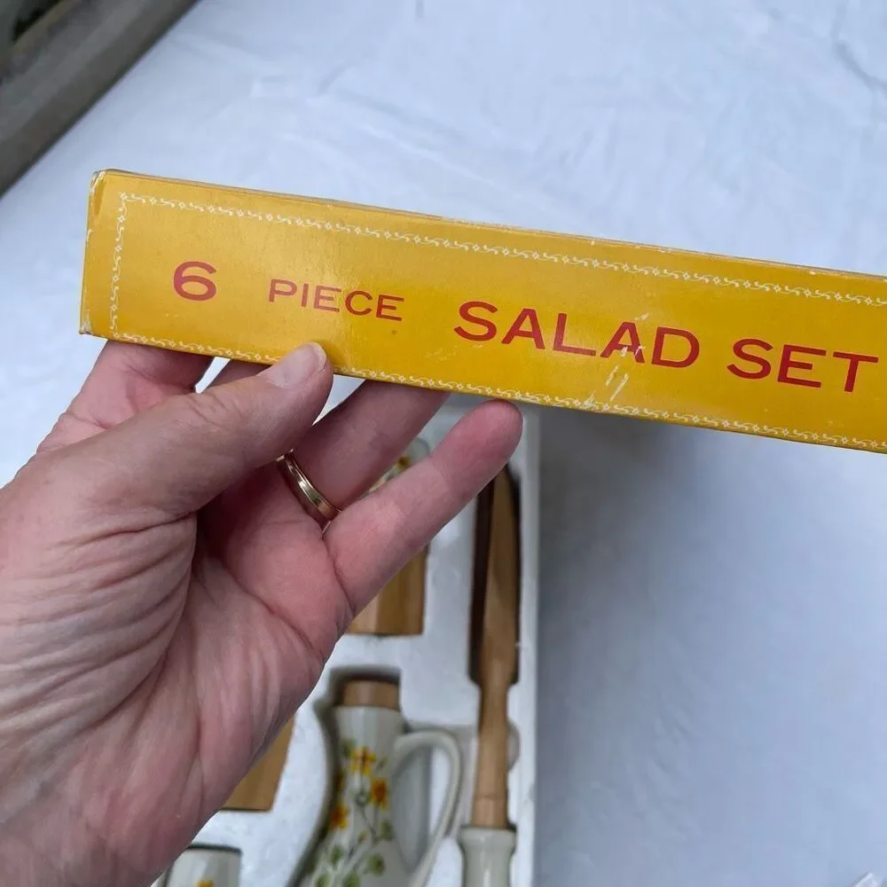 Vintage 1970’s 6 piece salad set S.S.Kresge Co. in Japan.